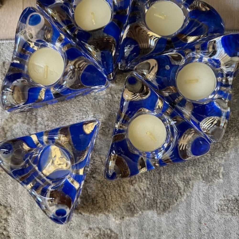 Kosta Boda Glass Tea Light Candle Holders